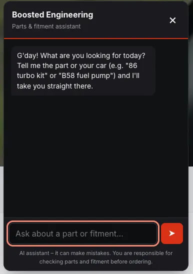 Boosted Engineering AI parts assistant